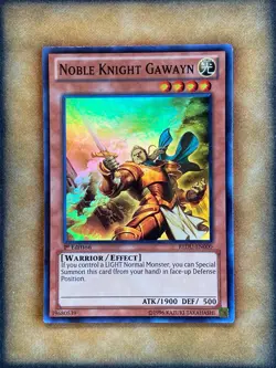 Yugioh Noble Knight Gawayn REDU-EN000 Super Rare 1st Ed LP - Image 1