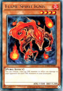 Flame Spirit Ignis LODT-EN087 - Rare - Yugioh - Image 1