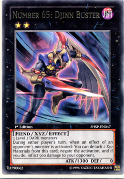 Number 65: Djinn Buster - SHSP-EN047 - Rare 1st Edition - Yugioh - Image 1