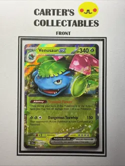 Venusaur ex 001/142 - Ultra Rare Holo - Stellar Crown Pokemon Card MINT - Image 1