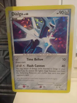 DIALGA 2008 Jumbo POKEMON Foil Holo Black Star Promo TCG Trading Card Game DP26 - Image 1