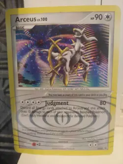 POKEMON Black Star Promo ARCEUS Jumbo Trading Card Game TCG Foil Full Art DP50 - Image 1