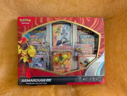 Pokemon TCG - Armarouge ex Premium Collection (6 Boosters & 3 Foil Promo Cards) - Image 1