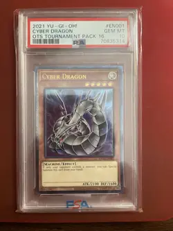 Yu-Gi-Oh Cyber Dragon Ultimate Rare Card OP16-EN001 PSA 10 - Image 1