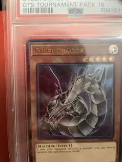 Yu-Gi-Oh Cyber Dragon Ultimate Rare Card OP16-EN001 PSA 10 - Image 3