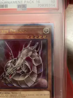Yu-Gi-Oh Cyber Dragon Ultimate Rare Card OP16-EN001 PSA 10 - Image 4