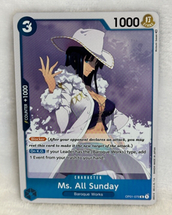 One Piece Card Game Ms. All Sunday OP01-079 Romance Dawn English - Image 1