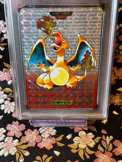 [PSA 7] Charizard Prism Carddass Vending Red Bandai 6 Holo Japanese Pokemon Card - Image 2