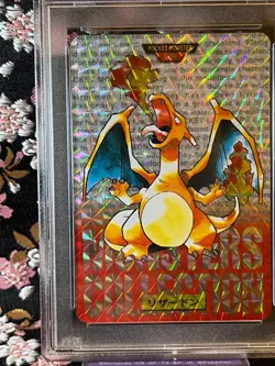 [PSA 7] Charizard Prism Carddass Vending Red Bandai 6 Holo Japanese Pokemon Card - Image 3