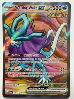 Walking Wake ex 189/162 Temporal Forces UR Holo Pokemon Card NM Condition - Image 1