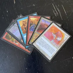 MTG Lot: 6 decent Urza's Saga cards: Brand, Bedlam, Attunement, Rain of Filth... - Image 1