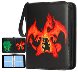 400 Pocket Charizard Pokemon Card Case Trading Card Binder Album Collection - Image 1