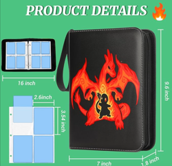 400 Pocket Charizard Pokemon Card Case Trading Card Binder Album Collection - Image 5