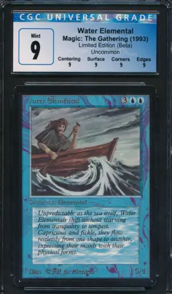 Beta Water Elemental CGC 9 Graded Magic MTG (0292) -magicgraders- - Image 2
