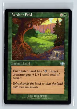 (3x) VERDANT FIELD - MTG Magic the Gathering Card - Prophecy - Uncommon - Image 1
