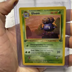 Gloom 37/64 Jungle 1st Edition Stamp Non Holo Foil Pokemon 1999 Vintage NM Card - Image 1