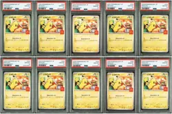 PSA 10 Pikachu 020/M-P McDonald's Promo Card Set of 10 Japanese Sequential JPN - Image 1
