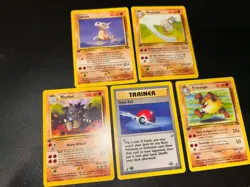 Pokemon TCG Card Lot WOTC Era Jungle 1st Edition Cubone Rhydon Marowak Primeape! - Image 1