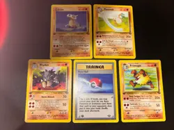 Pokemon TCG Card Lot WOTC Era Jungle 1st Edition Cubone Rhydon Marowak Primeape! - Image 2