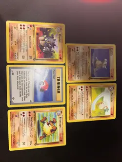 Pokemon TCG Card Lot WOTC Era Jungle 1st Edition Cubone Rhydon Marowak Primeape! - Image 4