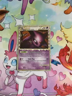 Espeon 81/90 Undaunted Prime Rare Holo Pokemon Card 2010 - Excellent - Image 1