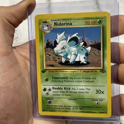Nidorina 40/64 Jungle 1st Edition Non Holo Foil Pokemon 1999 Vintage Card NM TCG - Image 2