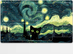 Playmat Artistic Cat TCG Starwars Unlimited Trading Card Game Play Mat Mousepad - Image 1