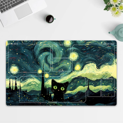 Playmat Artistic Cat TCG Starwars Unlimited Trading Card Game Play Mat Mousepad - Image 2