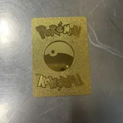 Pokemon TCG Jolteon VMax Black & Gold Foil Holo Textured Fan Art Card - Image 2