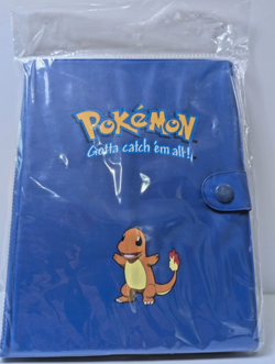 Sealed Vintage 1999 Pokemon Charmander Blue 4 Pocket 30 Page Card Binder Rare - Image 1