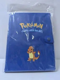 Sealed Vintage 1999 Pokemon Charmander Blue 4 Pocket 30 Page Card Binder Rare - Image 3