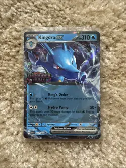 Pokemon TCG Shrouded Fable Kingdra Card 012/064 EX - STAMPED PROMO - Image 1