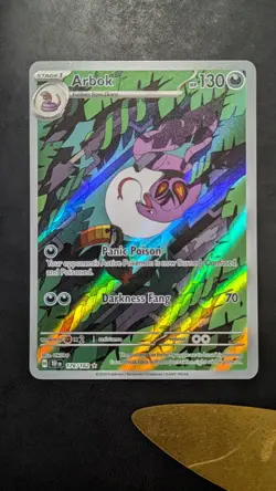 Pokemon TCG Arbok 176/162 Temporal Forces Illustration Rare Card NM Condition - Image 1