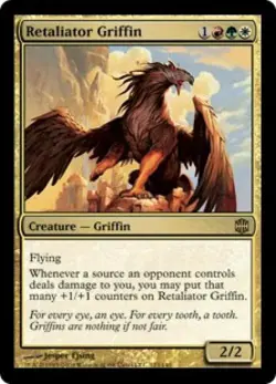 Retaliator Griffin - Light Play MTG Alara Reborn - Image 1