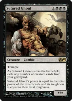Sutured Ghoul - Light Play MTG Magic 2012 Core Set - Image 1