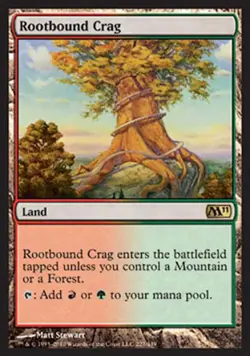 Rootbound Crag - Light Play MTG Magic 2011 Core Set - Image 1