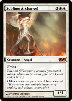 Sublime Archangel - Light Play MTG Magic 2013 Core Set - Image 1