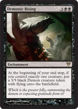 Demonic Rising - Light Play MTG Avacyn Restored - Image 1