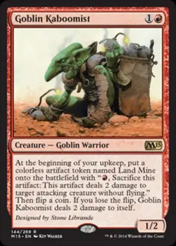 Goblin Kaboomist - Light Play MTG Magic 2015 Core Set - Image 1