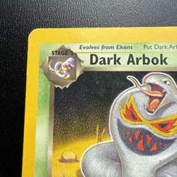 FREE SHIPPING Dark Arbok Team Rocket W Stamp Promo Rare Pokemon Card - Image 2