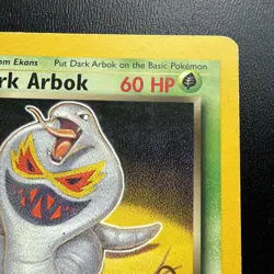 FREE SHIPPING Dark Arbok Team Rocket W Stamp Promo Rare Pokemon Card - Image 3