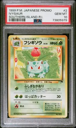 PSA 10 Ivysaur Southern Islands Promo Japanese Pokemon 1999 Mint Rare - Image 1