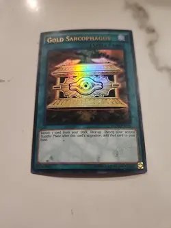 Yugioh Gold Sarcophagus YGLD-ENC26 Ultra Rare HP - Image 3