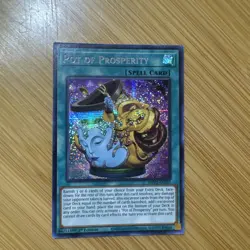 Yugioh! Pot of Prosperity MP22-EN037 Secret Rare 1st Edition NM - Image 1