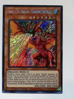 Harpie's Pet Dragon - Fearsome Fire Blast - LDS3-EN138 - Secret Rare - Yugioh - Image 1