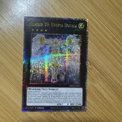 Yugioh Number 39: Utopia Double MP24-EN031 Quarter Century Secret 1st Edition NM - Image 1