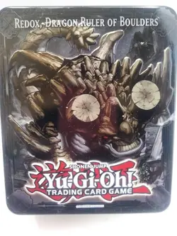 YuGiOh 2013 Collector Tin Redox, Dragon Ruler of Boulders Empty Tin - Image 1
