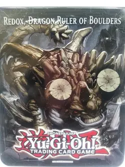 YuGiOh 2013 Collector Tin Redox, Dragon Ruler of Boulders Empty Tin - Image 3