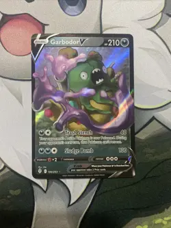 Pokemon TCG - SWSH Evolving Skies Garbodor V Ultra Rare Card - 100/203 NM - Image 1