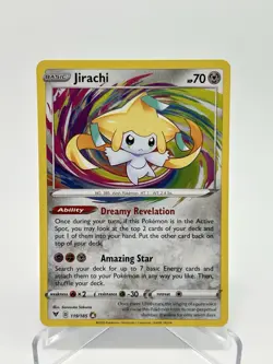 JIRACHI 119/185 | Vivid Voltage | Rainbow Holo Foil Amazing Rare | Pokemon NM/M - Image 1